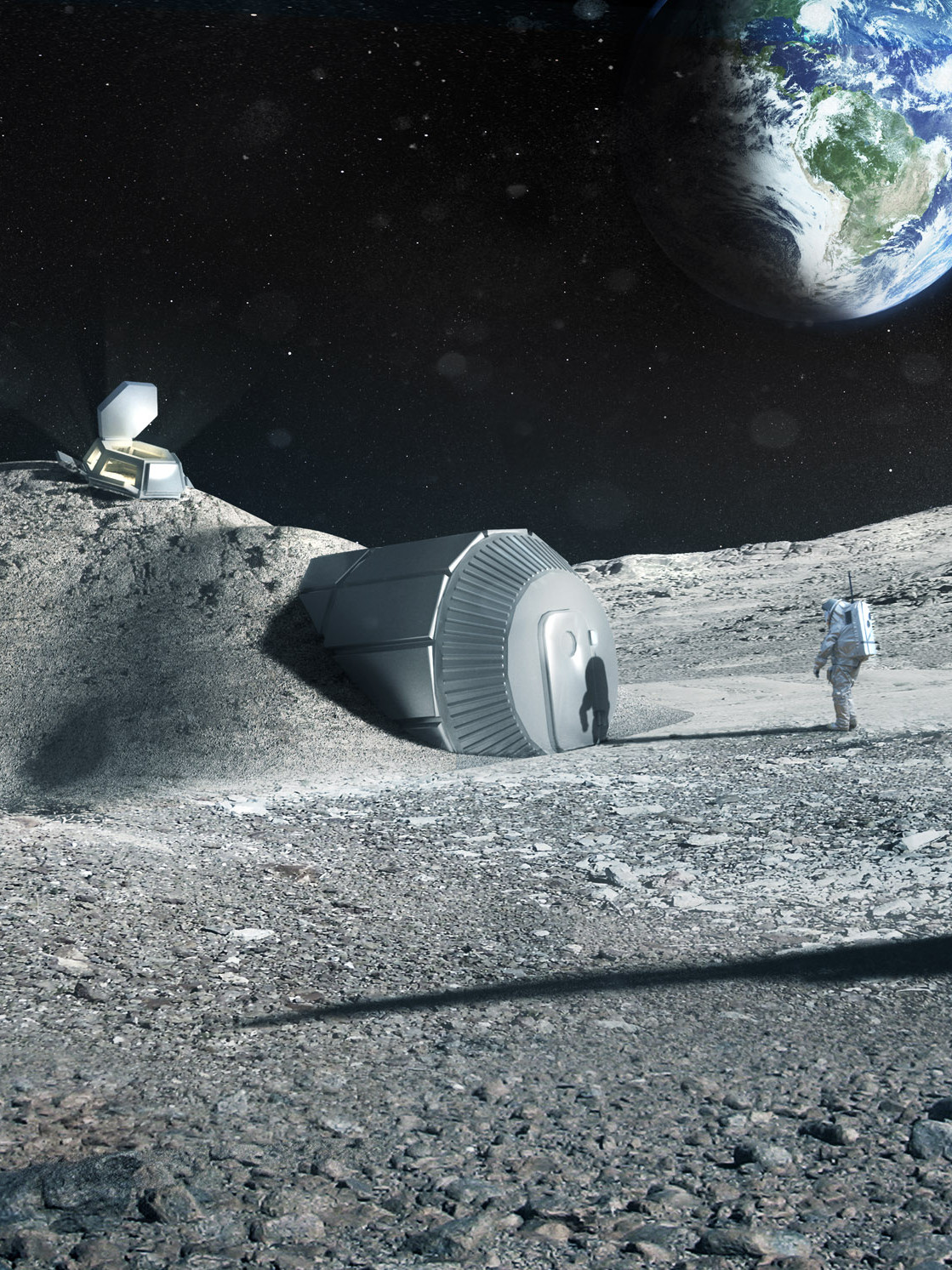 Lunar Habitat on The Moon