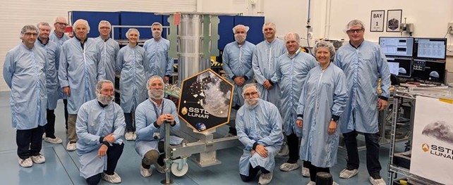 SSTL, ESA and NASA team gathered for the KPG4 colocation – credit SSTL